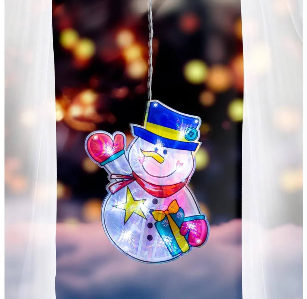 Decorațiune LED de Crăciun pentru fereastră 10xLED/3xAAA