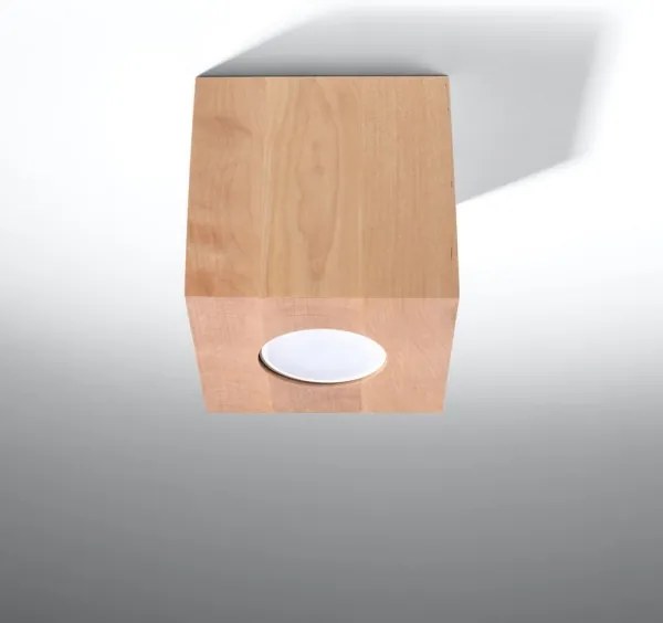 Plafonieră QUAD 1xGU10/40W/230V lemn