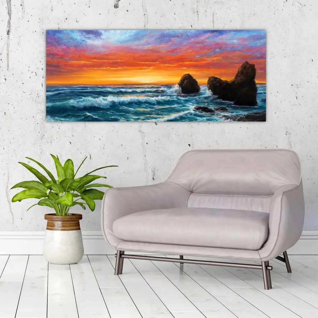 Tablou - Apus de soare (120x50 cm)