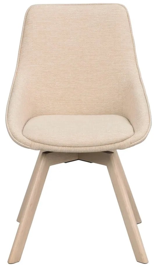Scaune de dining bej 2 buc. Alison – Rowico