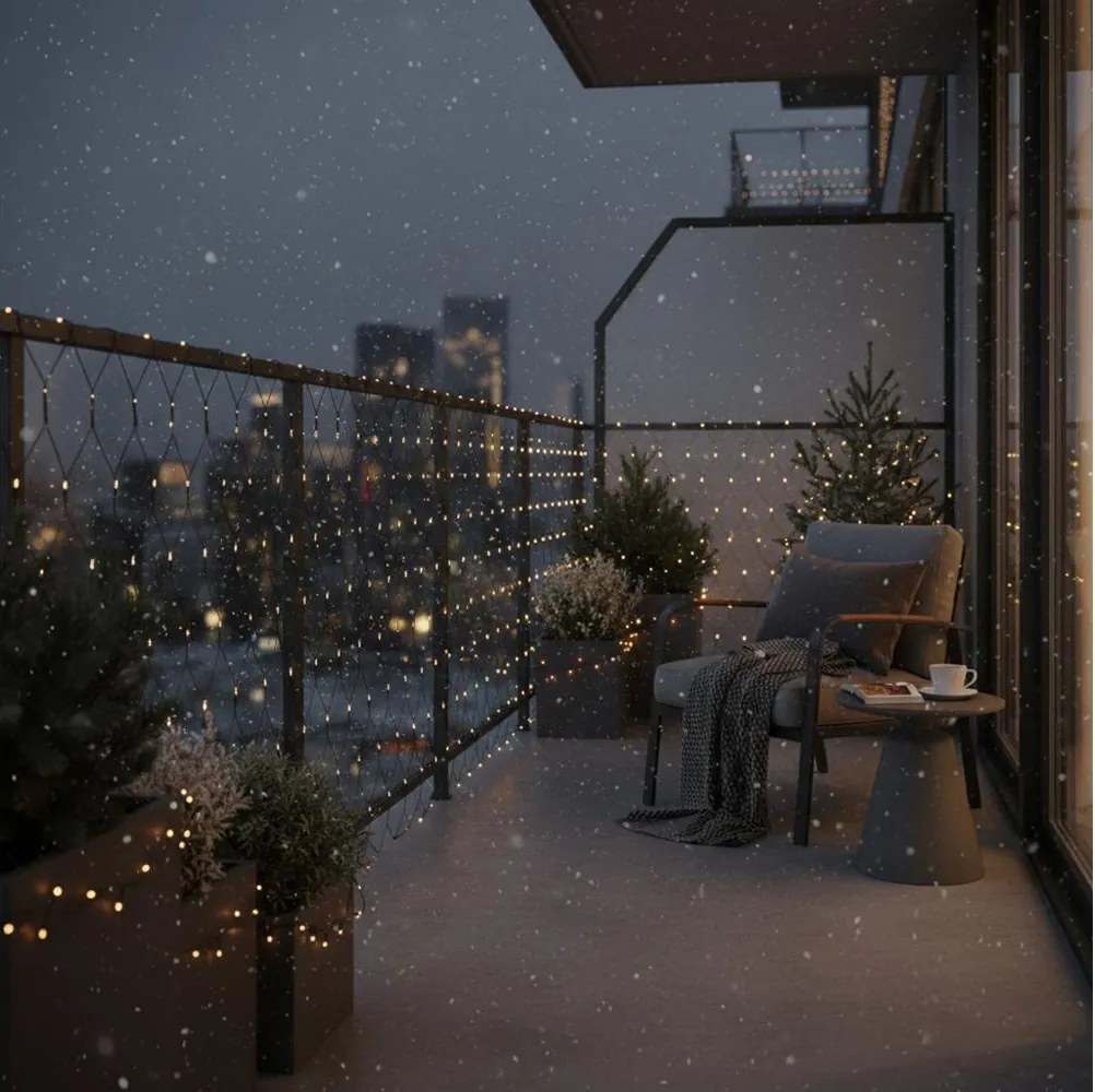 BRILAGI - Perdea LED de exterior pentru Crăciun 160xLED 7x2m IP44 alb cald