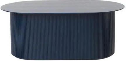 Masuta Ovala Podia - MDF Albastru Lungime (95 cm) x Latime ( 55 cm) x Inaltime ( 40 cm)