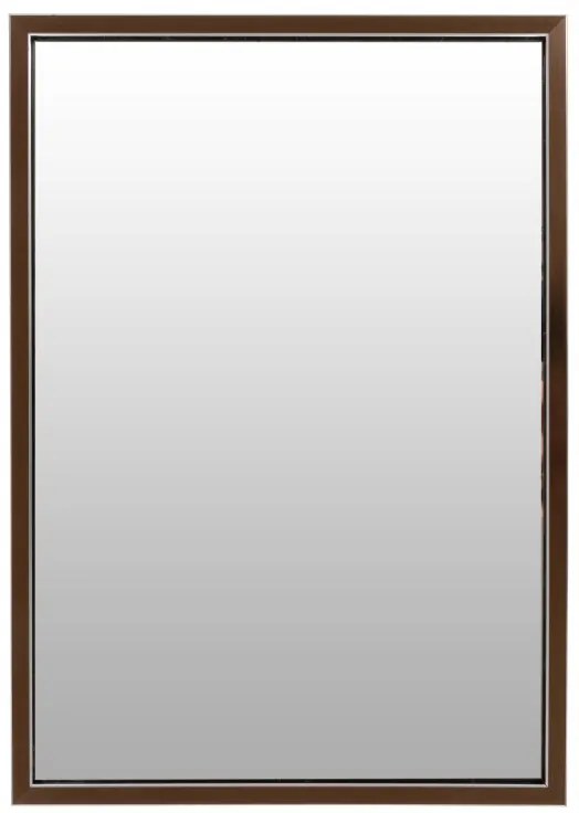 Oglinda dreptunghiulara cu rama din polistiren bronz/neagra Cliff, 68cm (L) x 48cm (L) x 1.6cm (H)