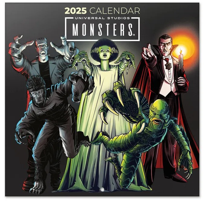 Calendar 2025 Universal Monsters