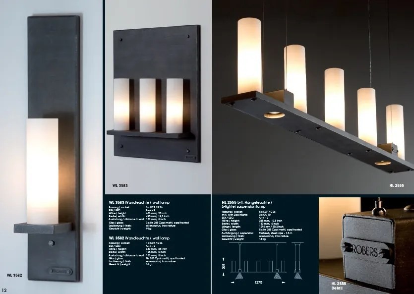 Candelabru din fier forjat cu 6 surse de lumina, HL 2557