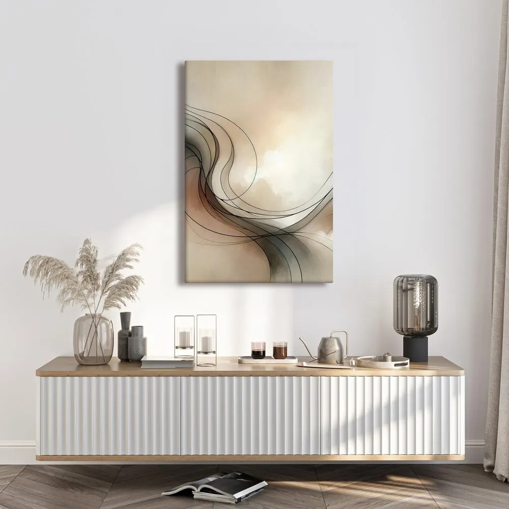 Tablou linii elegante printre nori