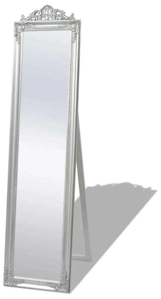 Oglinda verticala in stil baroc 160 x 40 cm argintiu 1, Argintiu, 160 x 40 cm