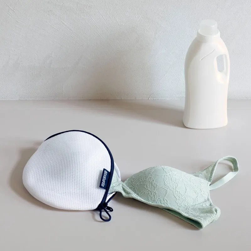 Saculet pentru lenjerie intima Brabantia 1005654, Fermoar, Alb/Gri