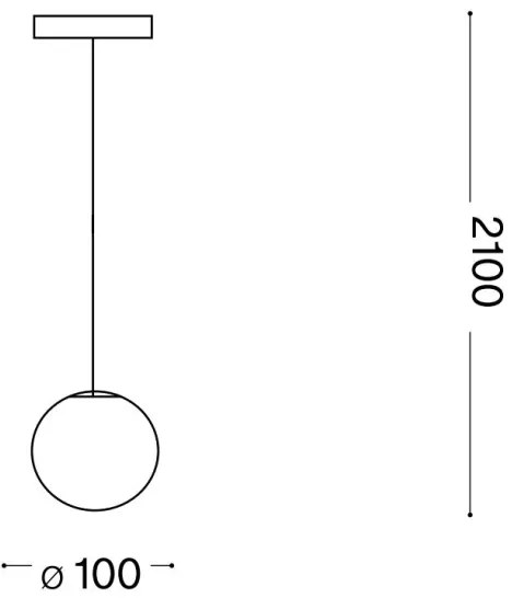 Lustră LED pe cablu Ideal Lux MAPA 1xG9/3W/230V d. 10 cm alb