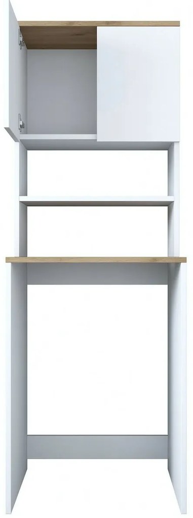 Dulap deasupra mașinii de spălat Karin White and Walnut