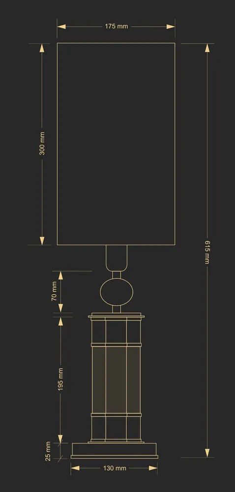 Veioza eleganta design clasic Ruta H-61,5cm