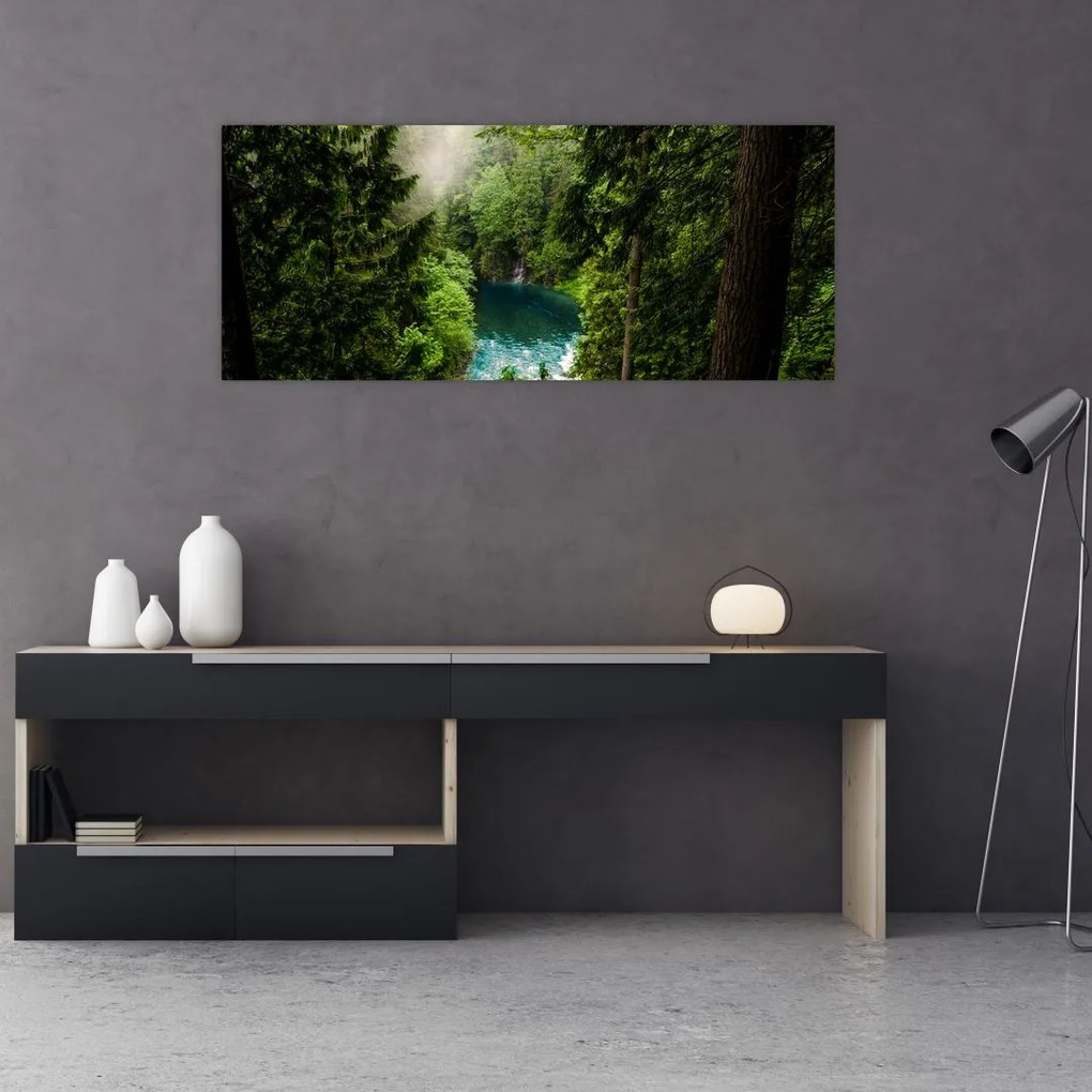 Tablou - Fereastra între copaci (120x50 cm)