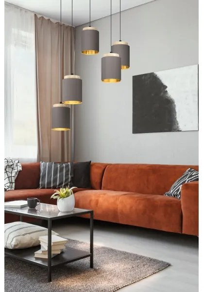 Eglo 99447 - Lustră suspendată cu cablu ALBARIZA 5xE27/40W/230V stil păianjen