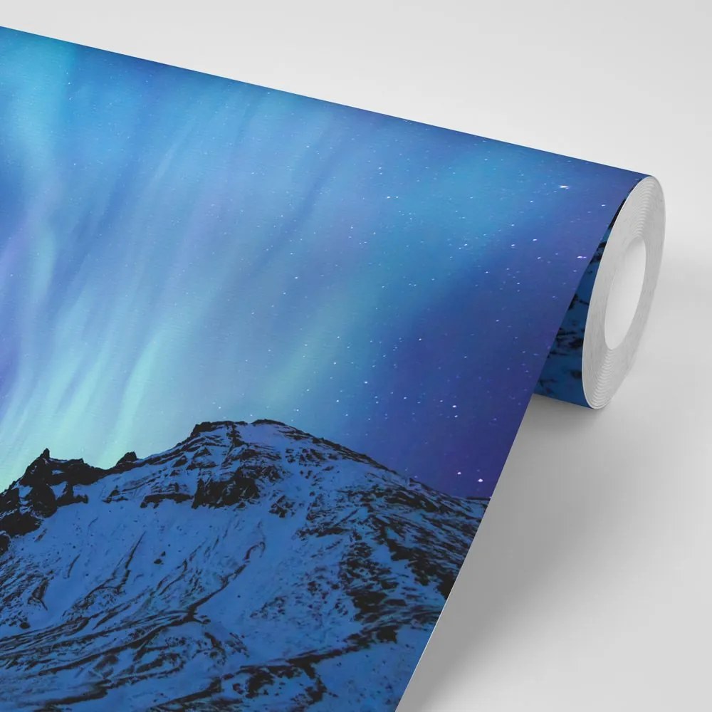 Fototapet autoadeziv aurora boreală nordică