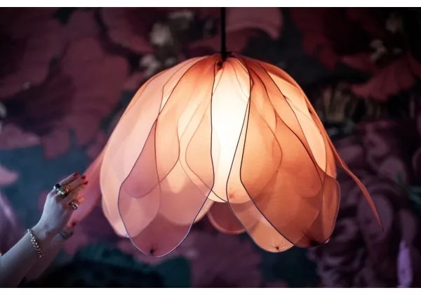 Lustră pe cablu ByRydens 4202270-0500 LOU LOU 1xE27/5W/230V roz