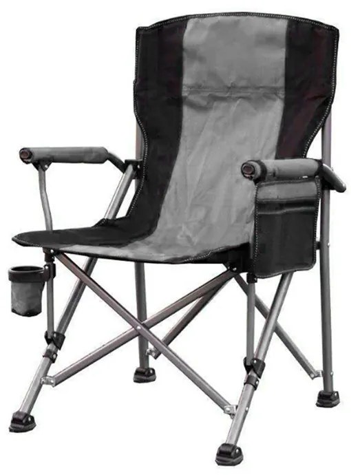 Leziter Fotoliu confort cu suport pentru pahare gri