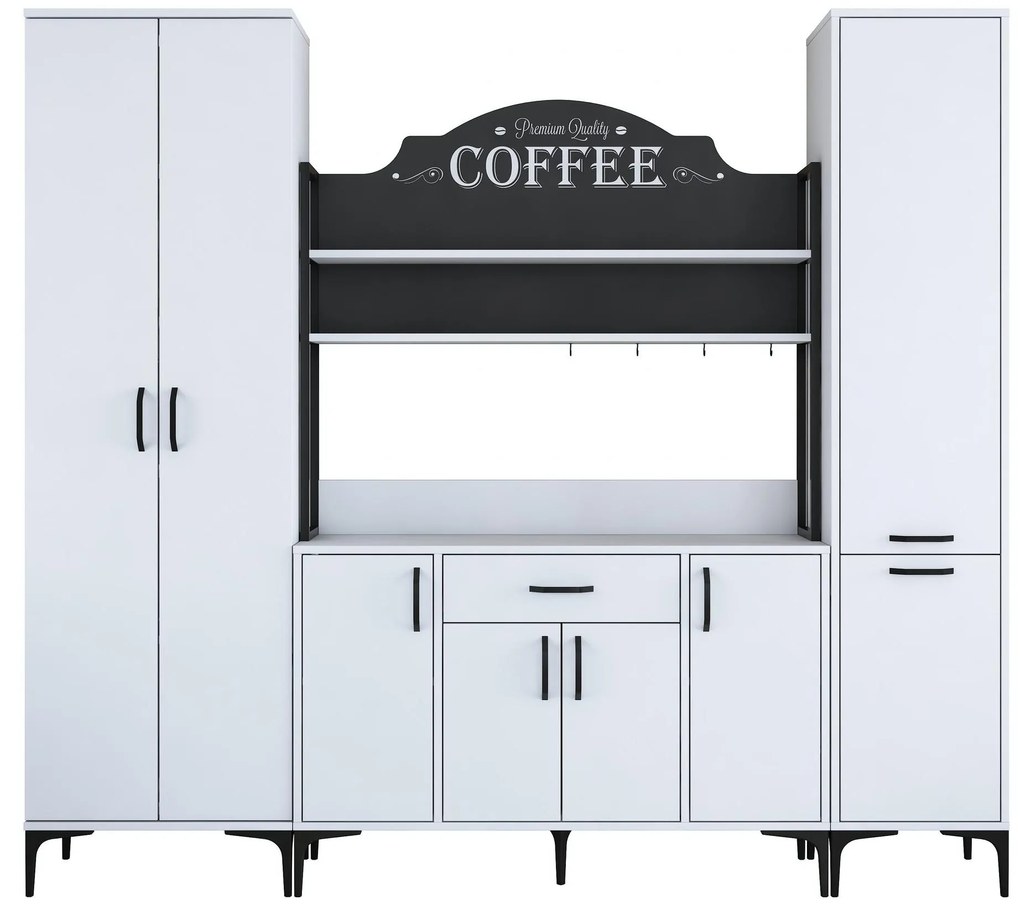 Set dulapuri bucătărie Jenaretta 50 (alb + negru). 1107099