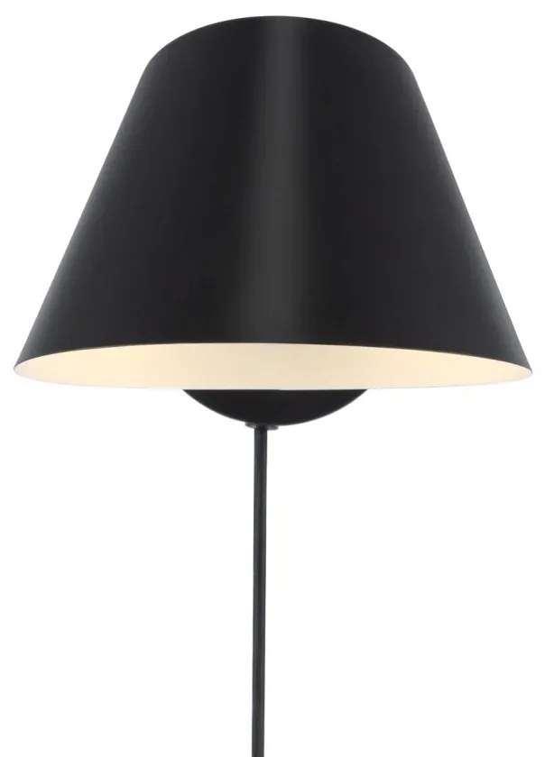 Aplica de perete design modern Stay negru
