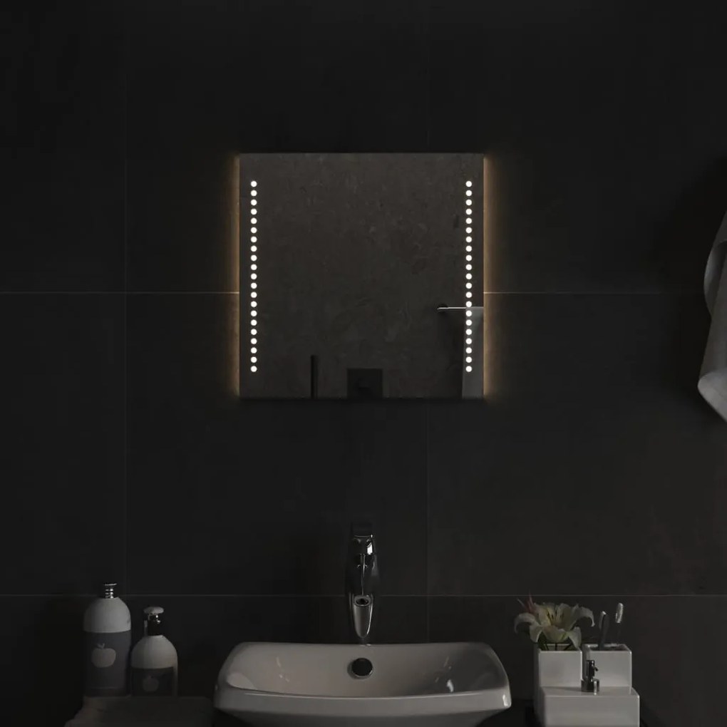 Oglinda cu LED de baie, 40x40 cm 1, 40 x 40 cm
