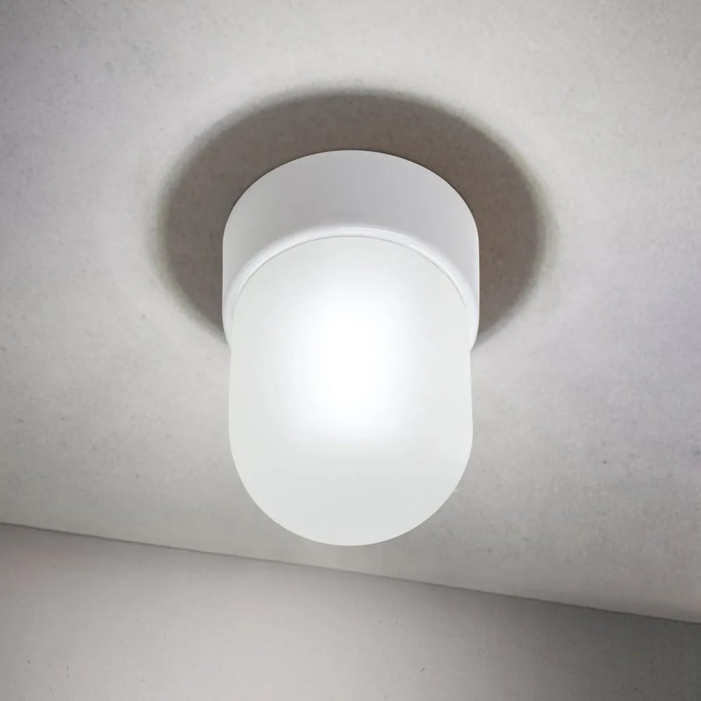 Mini Plafoniera din ceramica alba OSTIA