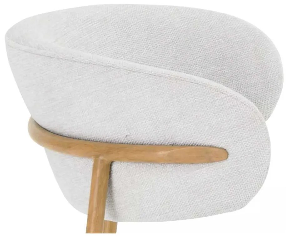 Scaun de bucătărie Sally D II, crem / stejar