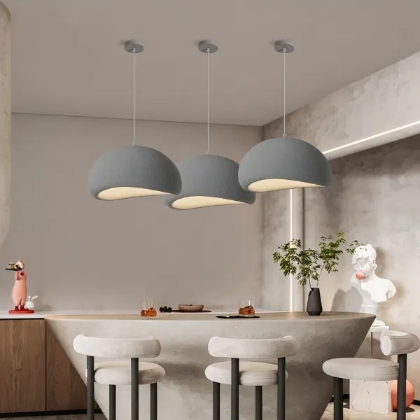 BRILAGI - Lustră suspendată pe cablu WABI SABI 1xE27/60W/230V Ø 50 cm gri