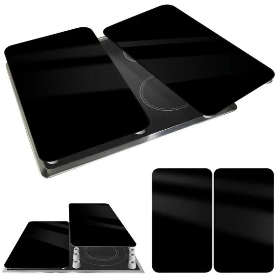 WENKO 53898100 - Placă de protecție 52x30 cm negru/gri/transparent