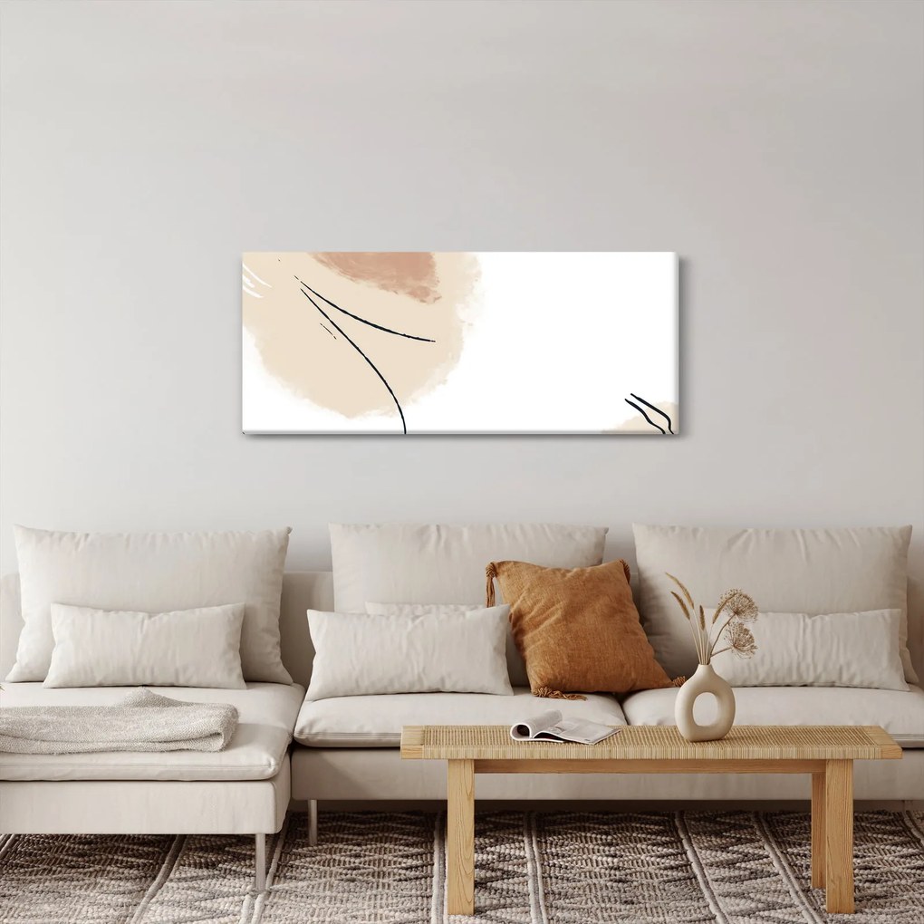 Tablou - Abstracție albă (120x50 cm)