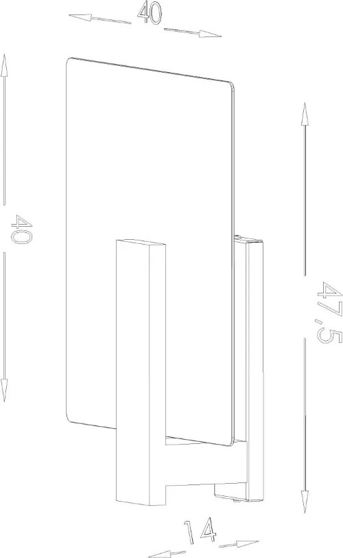 Plafonieră albă cu abajur din sticlă 40x47.5 cm Parola – Sollux