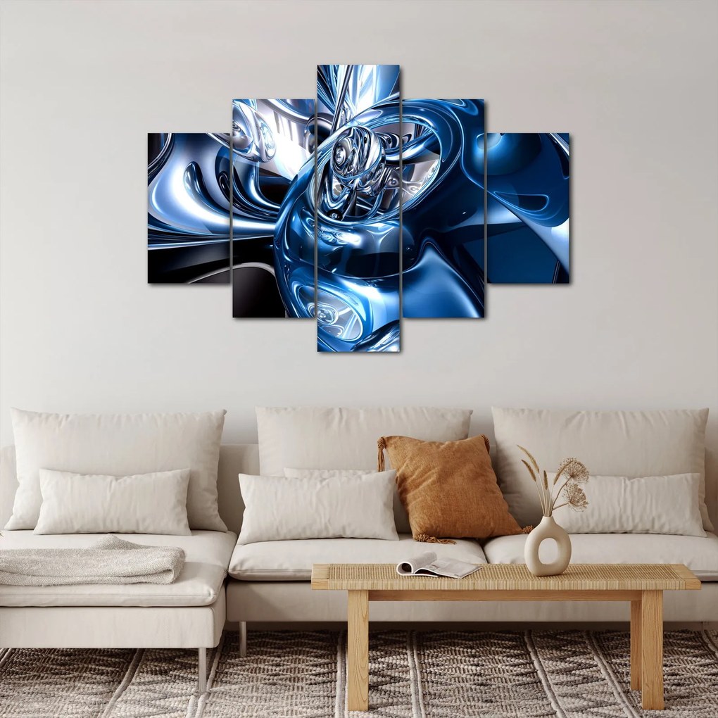 Tablou cu abstracție - cercuri (150x105 cm)