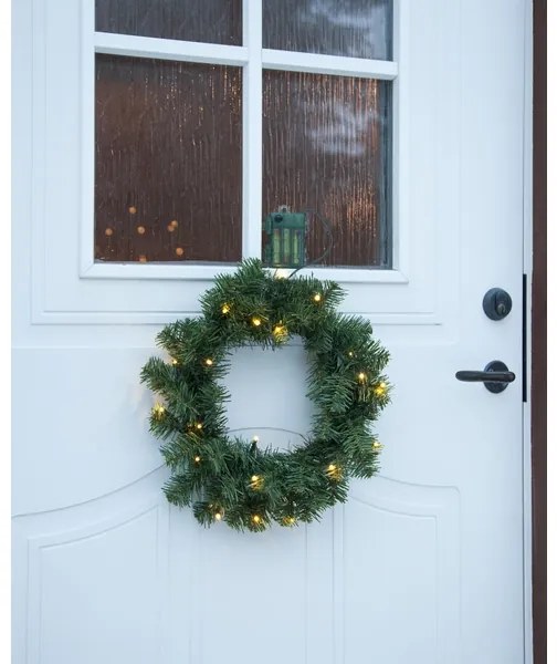 Coroniță LED de Crăciun de exterior cu senzor 20xLED/0,064W/3xAA IP44 Eglo 410926