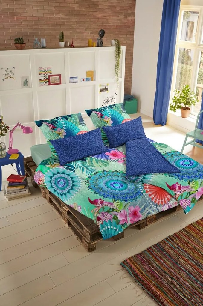 Home colorate reversibile lenjerie de pat pentru pat dublu Hip Fiorenza 240x200/220cm