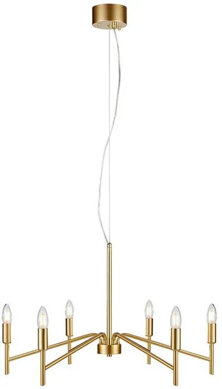 Markslöjd Monarch lampă suspendată 6x18 W auriu 108210