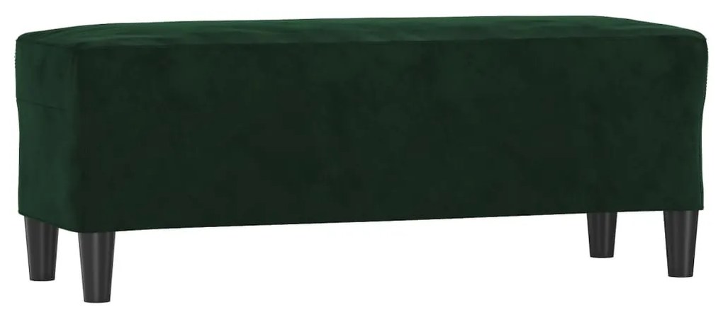 Banca, verde inchis, 100x35x41 cm, catifea Verde inchis, 100 x 35 x 41 cm