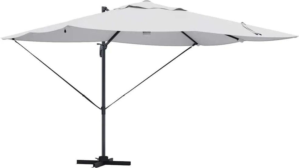 vidaXL Umbrelă de soare Nisipiu 351 x 250 x 253 cm