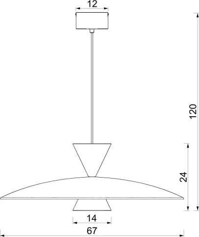 Pendul pe cablu MISTIC 1xGX53/15W/230V, maro