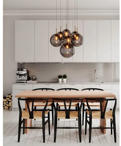 ByRydens 4202390-4002 - Lustră cu cablu LAURA 7xE27/8W/230V