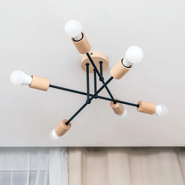 Lustră aplicată CAMBRIDGE 6xE27/15W/230V, pin