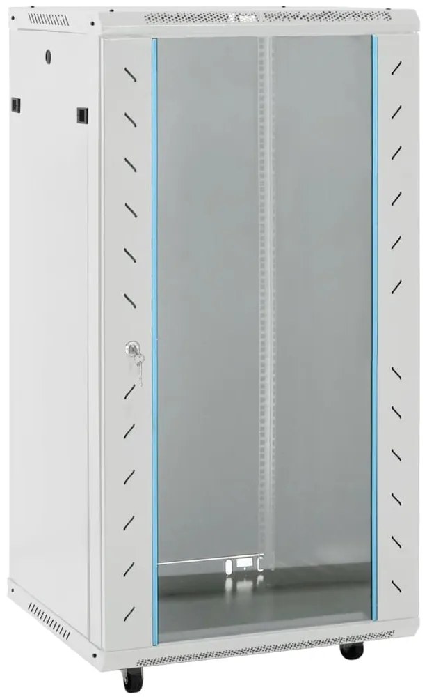 vidaXL Dulap de server, 22U, 19&quot; IP20, gri, 60x60x120 cm