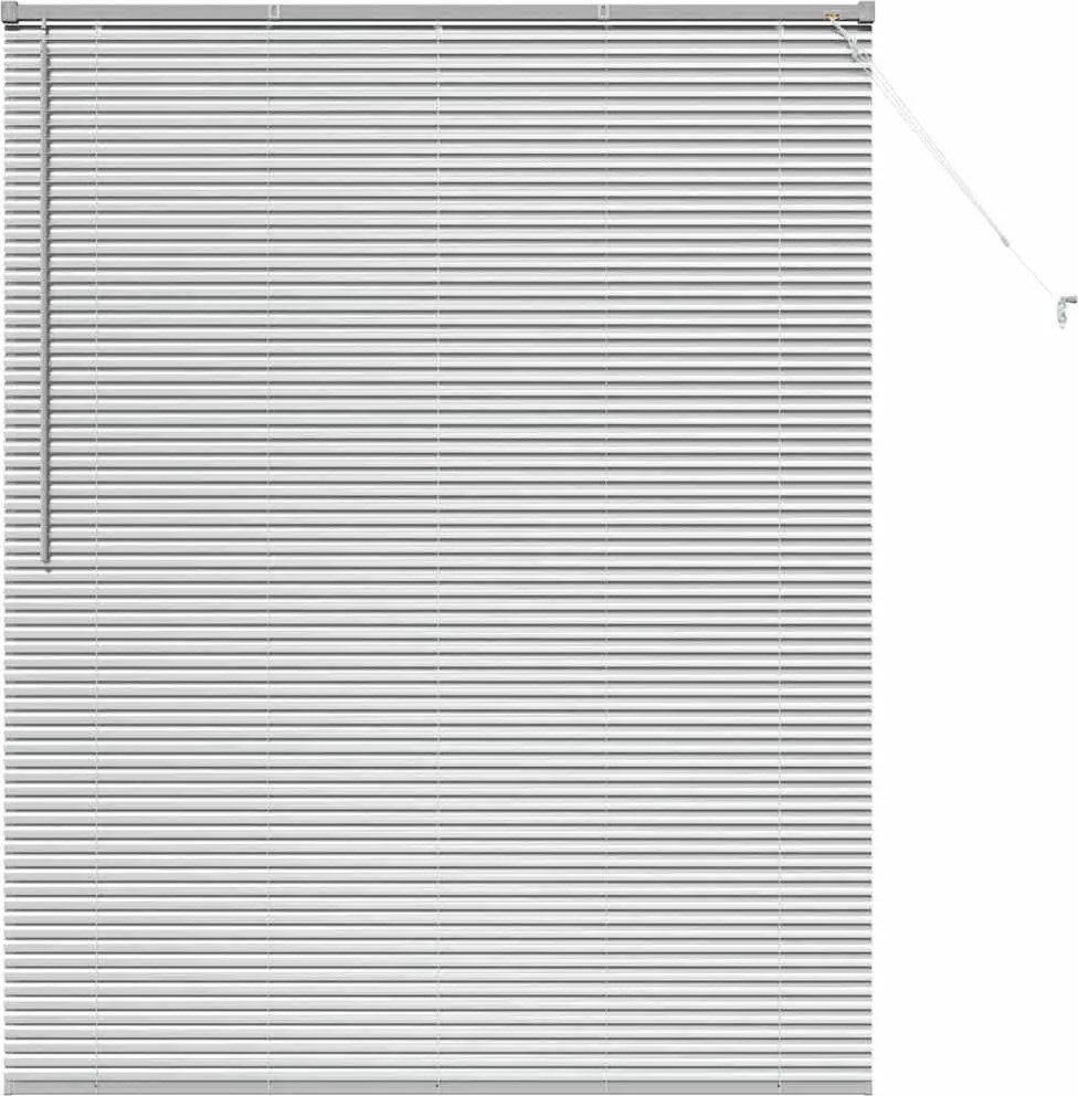 vidaXL Jaluzele venetiene Manual Argintiu 175 x 150 cm Aluminiu
