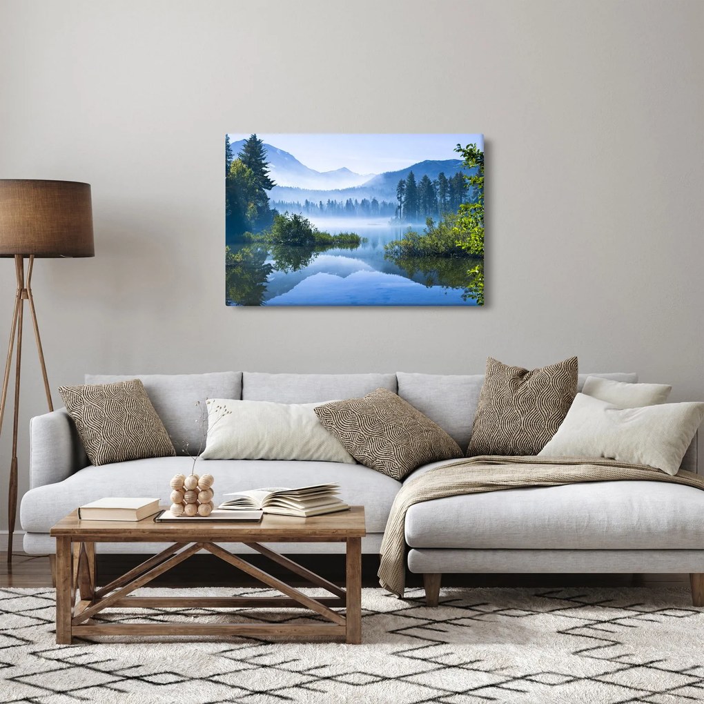 Tablou cu lac montan (90x60 cm)