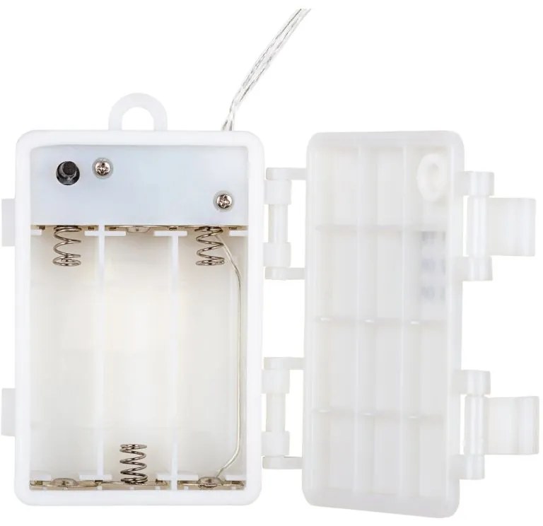 Set de 2 bucăți fire luminoase, 50 LED, alb cald
