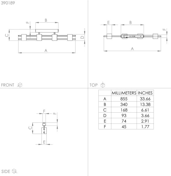 Lustră aplicată Eglo 390189 LEVANTARA 4xE27/40W/230V negru/maro