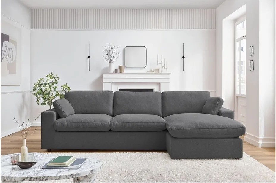 Colțar gri închis Belair – Bobochic Paris