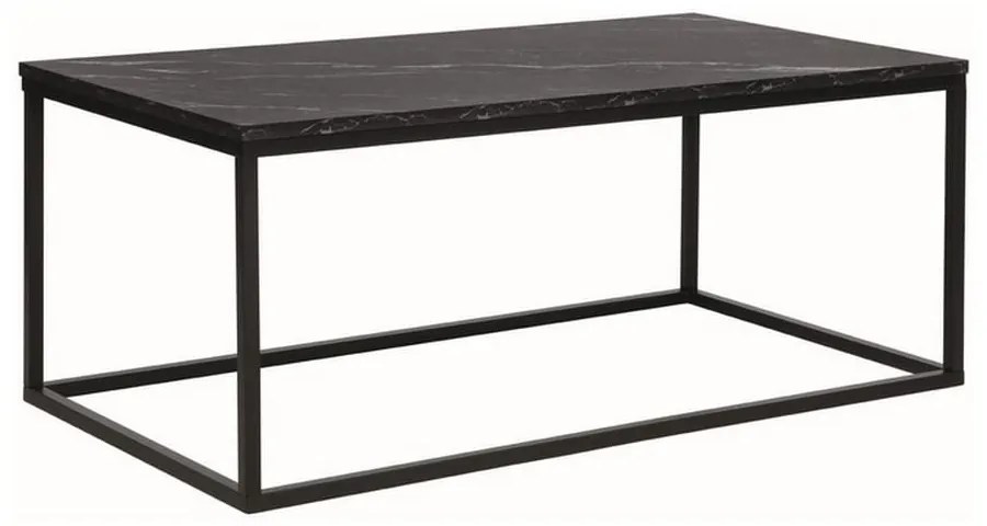 Masa de cafea Rossi - dreptunghi, marmura neagra