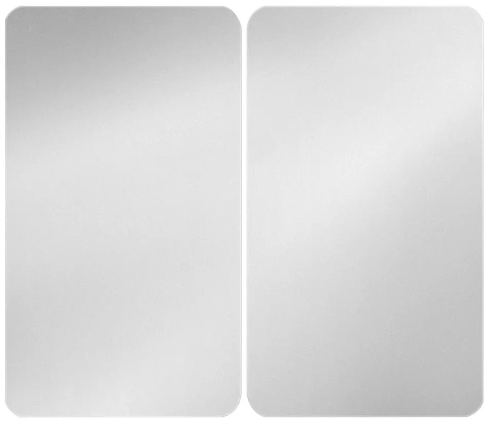 Set 2 protecții din sticlă pentru aragaz Wenko Universal Silver