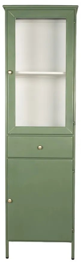 Dulap înalt din metal, verde, 54x42x184 cm, „Merville”