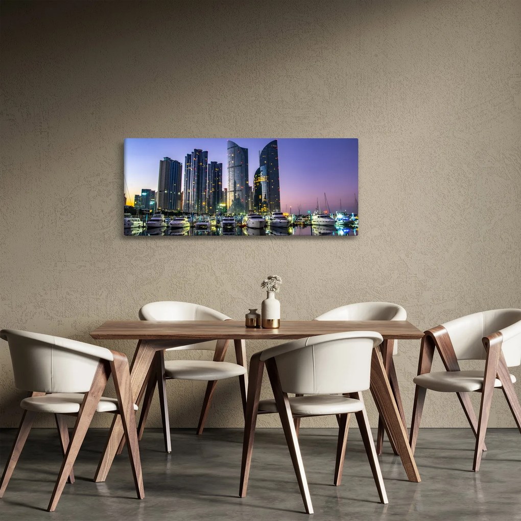 Tablou cu iahturi și zârie-norii (120x50 cm)