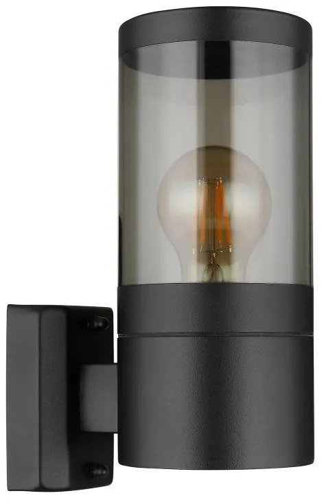 Aplica pentru exterior design modern IP44 Xeloo negru, fumuriu