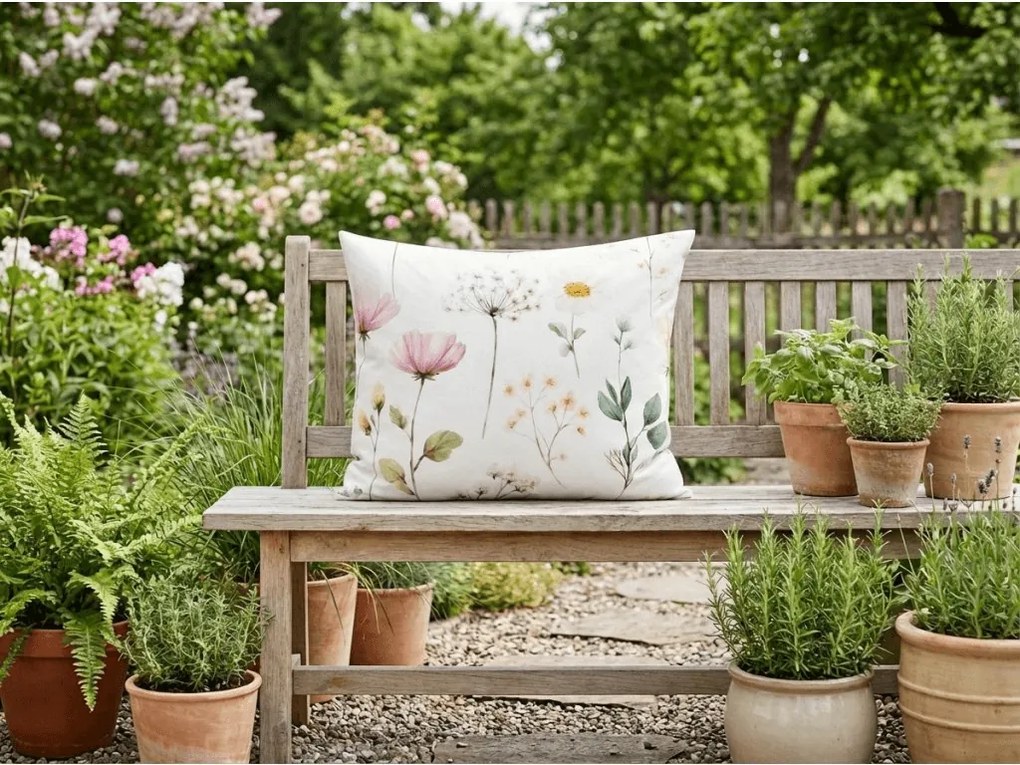 Fata de perna din policoton PETALUNE POLY 50x70 cm, crem